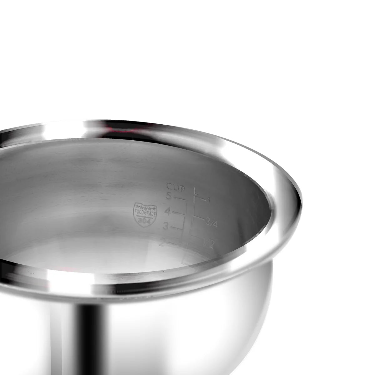 Buffalo BOILSTEAM Stainless Steel 3L Rice Cooker (5 cups)