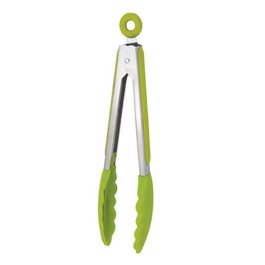 Avanti Silicone SS Tongs 23cm Green