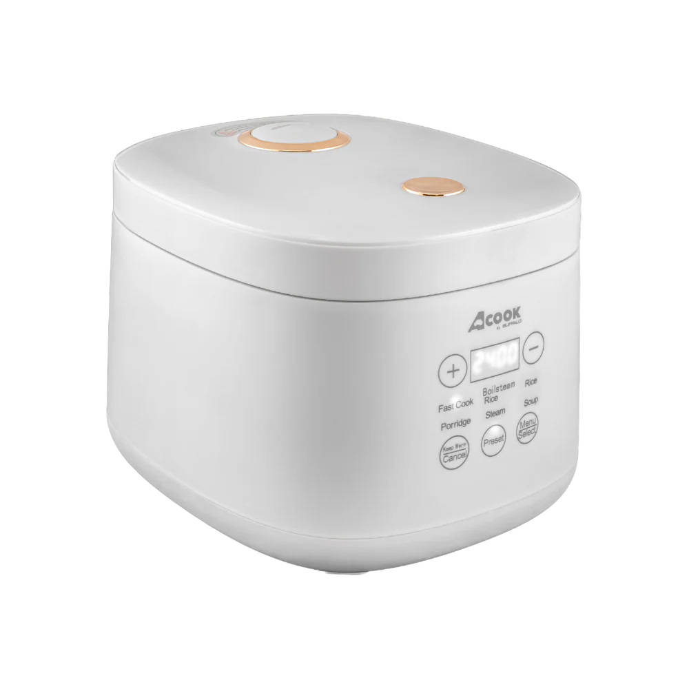 PRE-ORDER - ACook by Buffalo BOILSTEAM Stainless Steel Inner Pot Mini Rice Cooker 2L