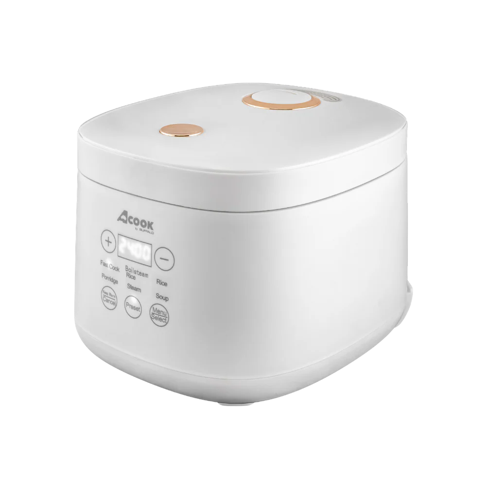 PRE-ORDER - ACook by Buffalo BOILSTEAM Stainless Steel Inner Pot Mini Rice Cooker 2L