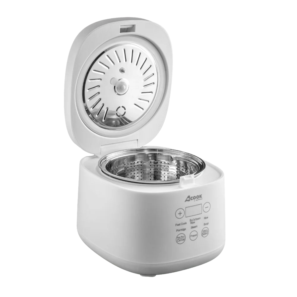 PRE-ORDER - ACook by Buffalo BOILSTEAM Stainless Steel Inner Pot Mini Rice Cooker 2L