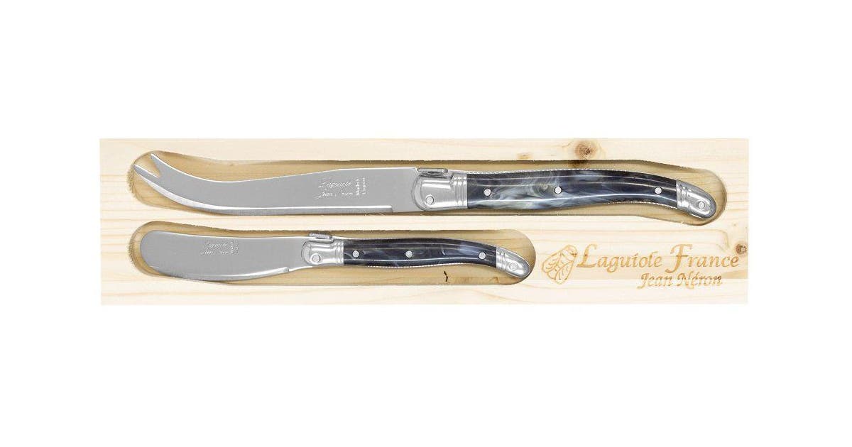 Laguiole Jean Neron Cheese Knife and Spreader Set