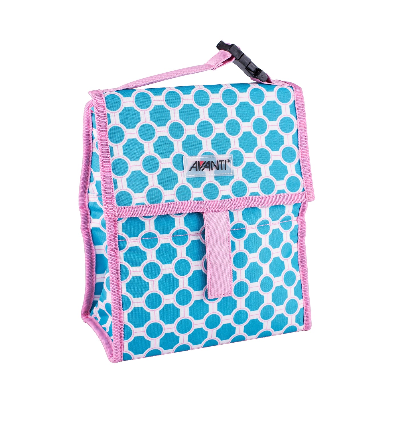 Avanti Yum Yum Lunch Cooler Bag - Lattice Blue/Pink