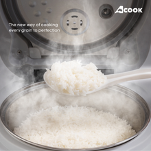 Load image into Gallery viewer, ACook BoilSteam 6 cups Stainless Steel Rice Cooker (6 cups)
