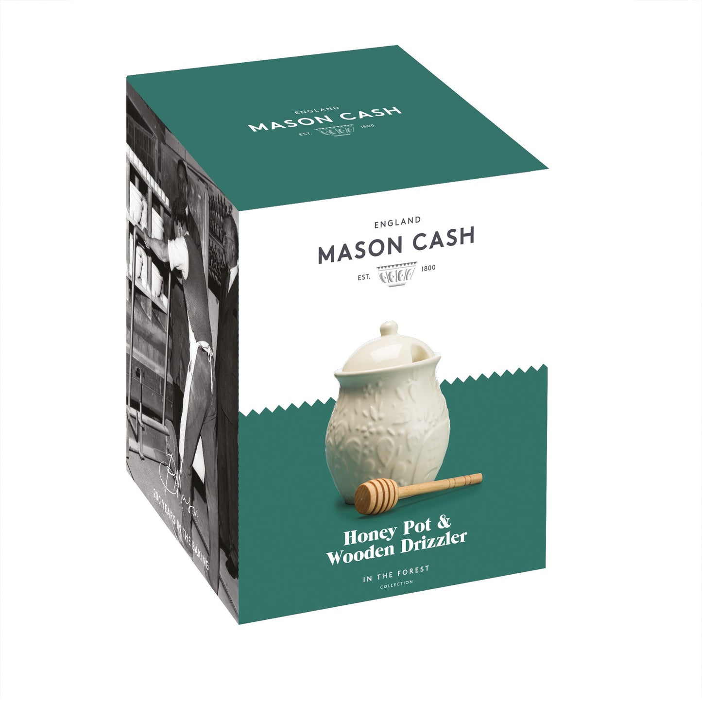 Mason Cash Honey Pot & Wooden Drizzler
