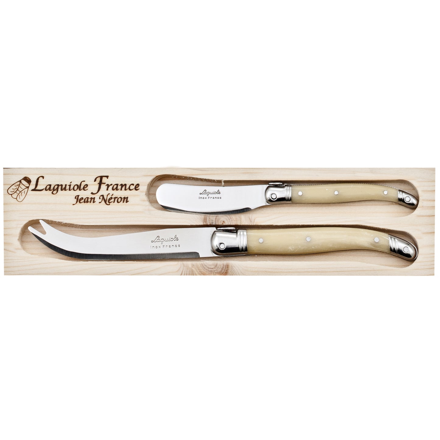 Laguiole Jean Neron Cheese Knife and Spreader Set