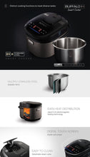 Load image into Gallery viewer, KW79 Buffalo Cookware IH Stainless Steel Smart Cooker (10 cups)
