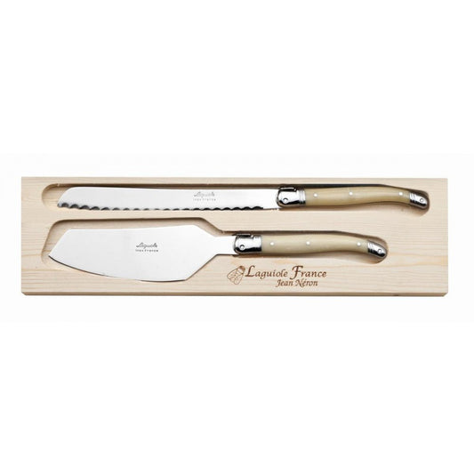 Laguiole Jean Neron Cake Slicer and Bread Knife Set