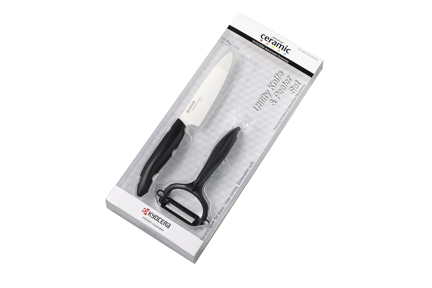 Kyocera Ceramic 11cm Utility Knife & Peeler Set
