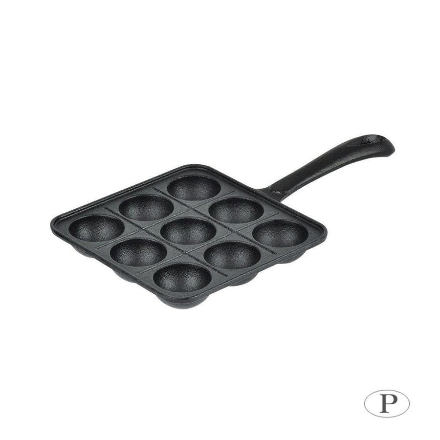 Pearl Life Sprout Cast Iron Takoyaki Plate (9 Holes)