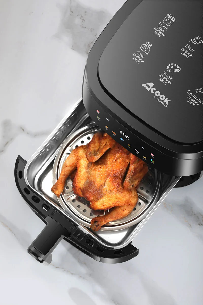 ACook by Buffalo PureSteel Chemical-Free Stainless Steel Air Fryer
