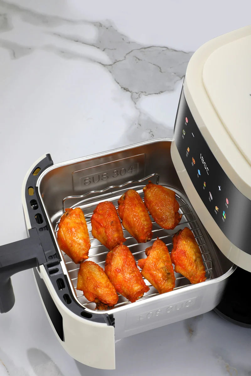 ACook by Buffalo PureSteel Chemical-Free Stainless Steel Air Fryer