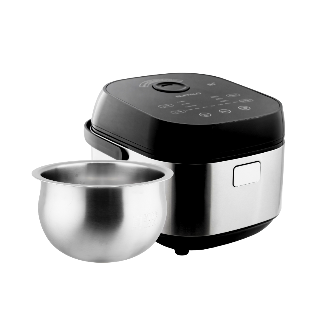 PRE-ORDER - Buffalo NEW IH Stainless Steel Inner Pot Smart Rice Cooker with Boilsteam Function (10 cups)