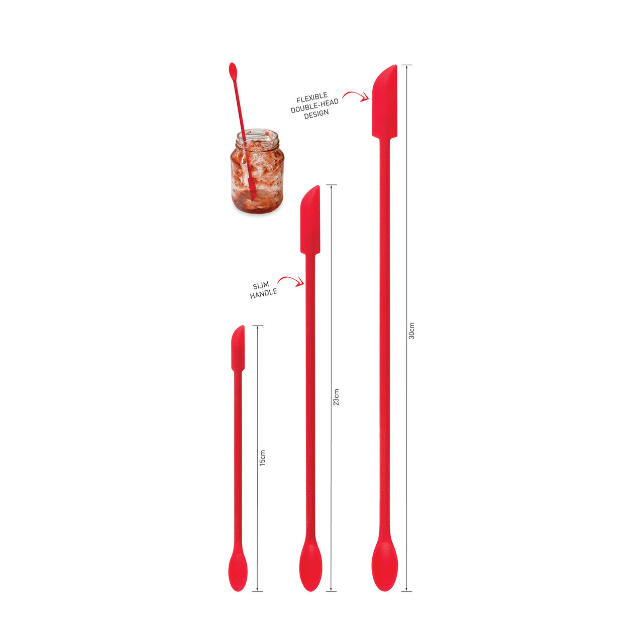 Avanti Silicone Jar Scrapers 3 Piece Set