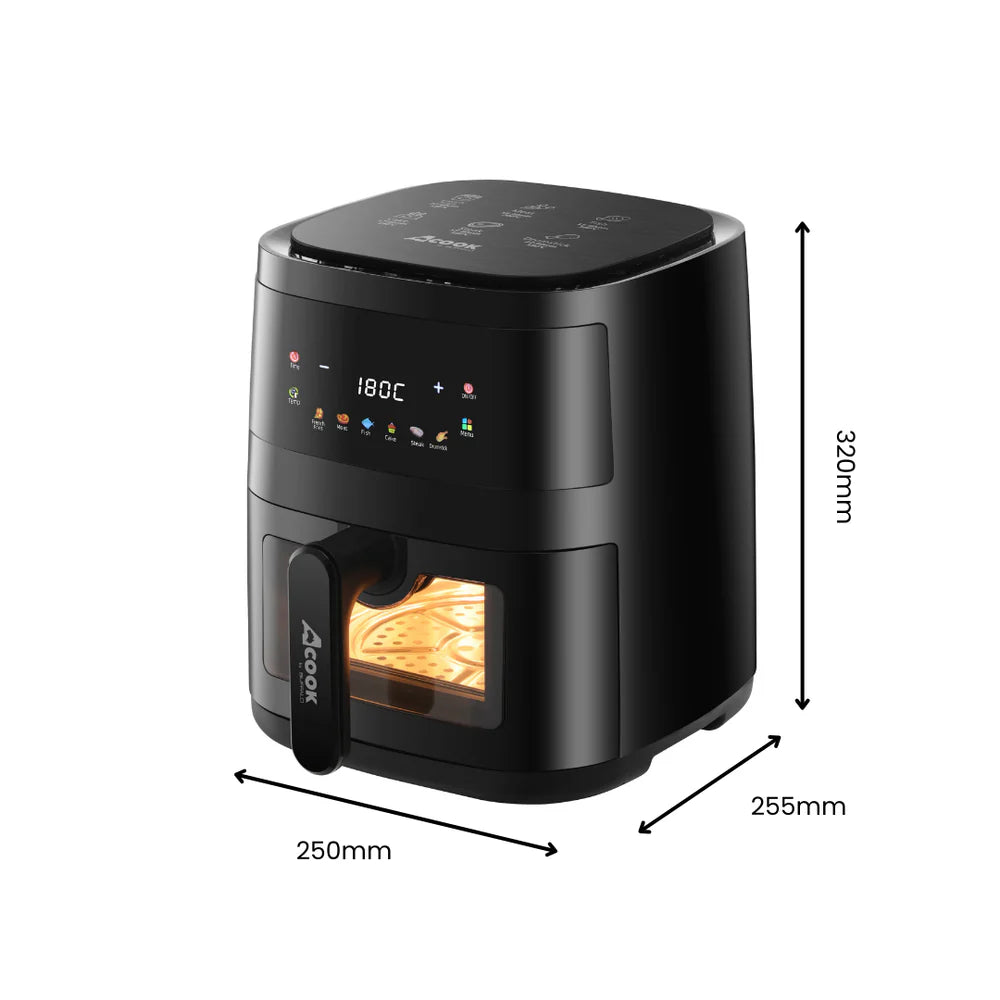 ACook by Buffalo PureSteel Chemical-Free Stainless Steel Air Fryer