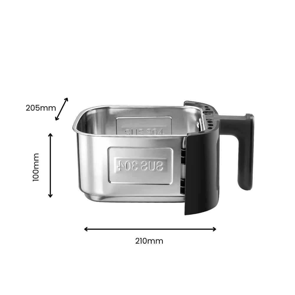 ACook by Buffalo PureSteel Chemical-Free Stainless Steel Air Fryer