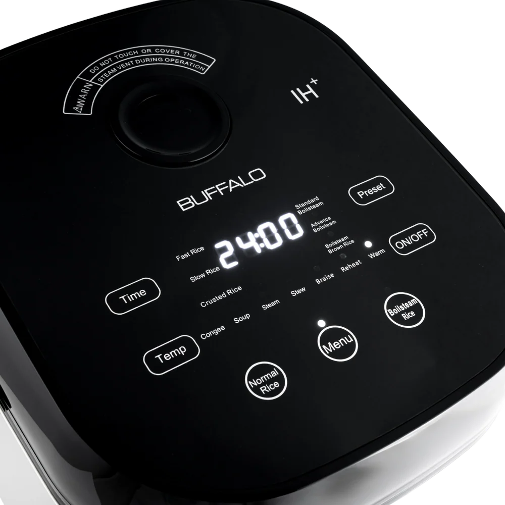 PRE-ORDER - Buffalo NEW IH Stainless Steel Inner Pot Smart Rice Cooker with Boilsteam Function (10 cups)