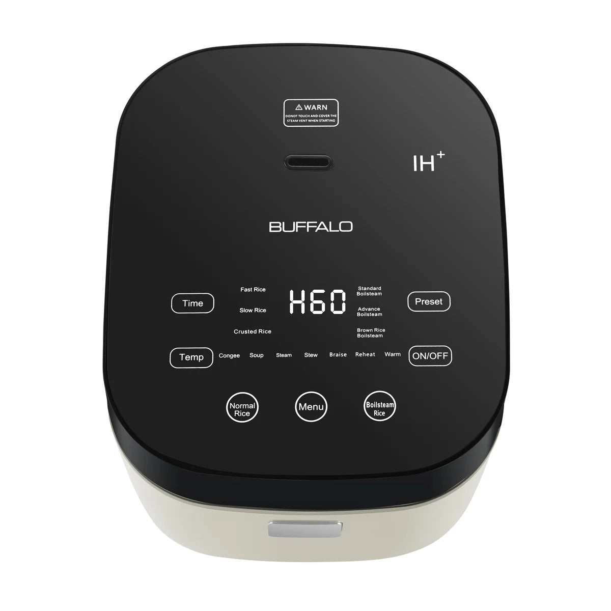 Buffalo NEW IH Stainless Steel Inner Pot Smart Rice Cooker with Boilsteam Function (5 cups)