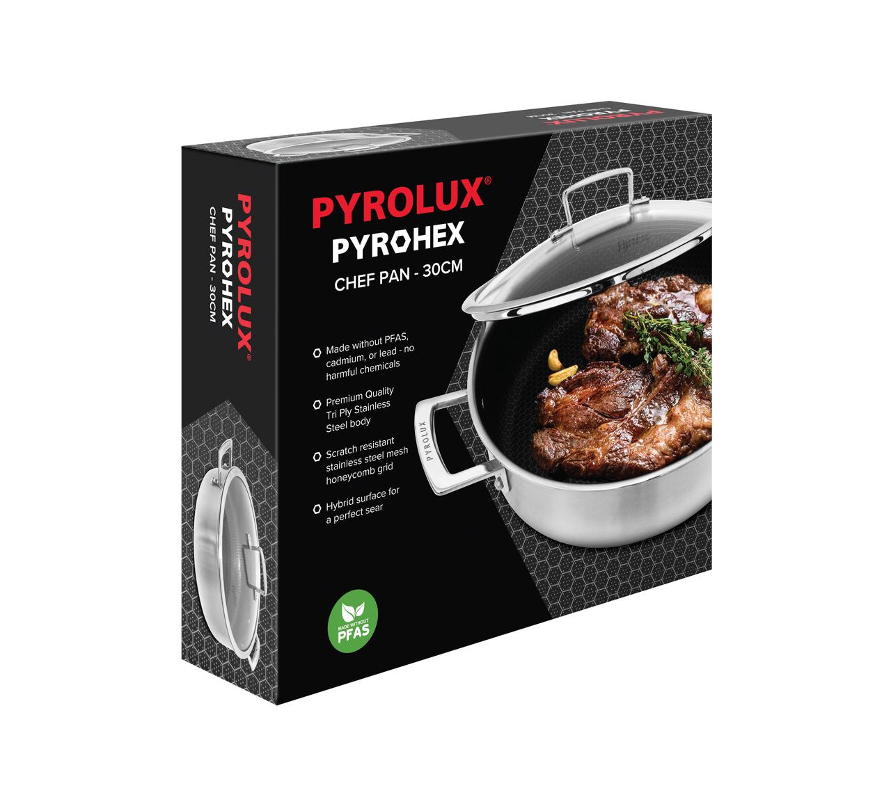 Pyrolux Pyrohex Chef Pan 30cm/5L